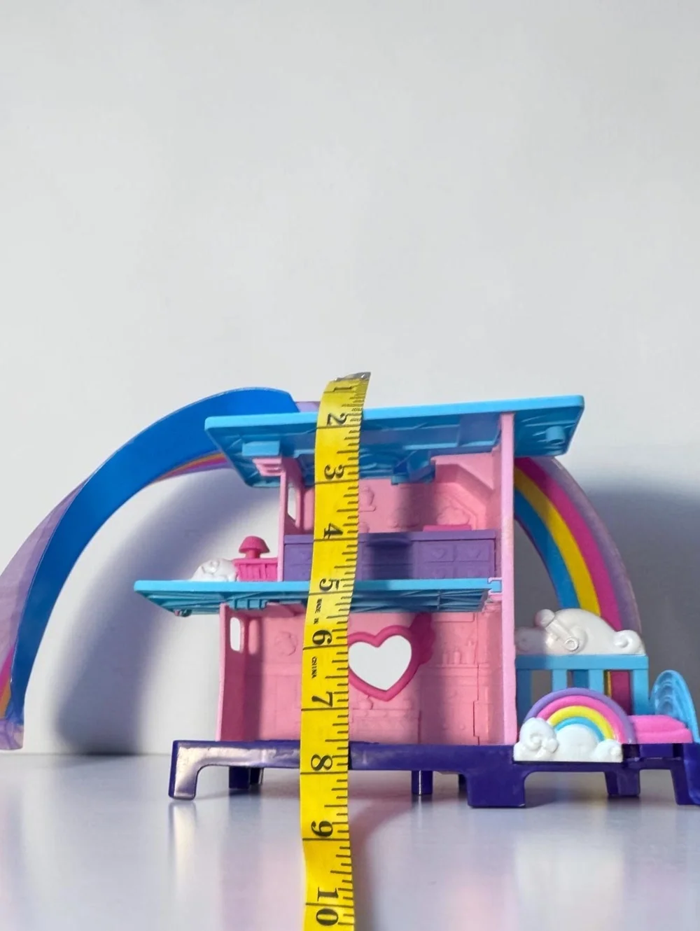 1990s Polly Pocket Rainbow Dreamhouse Playset with Three Horses Vintage Toy